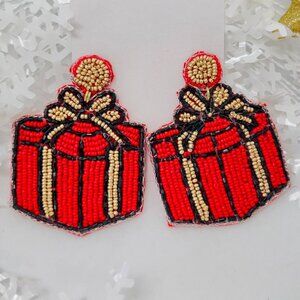 Handmade Beaded Earring, Gift Box